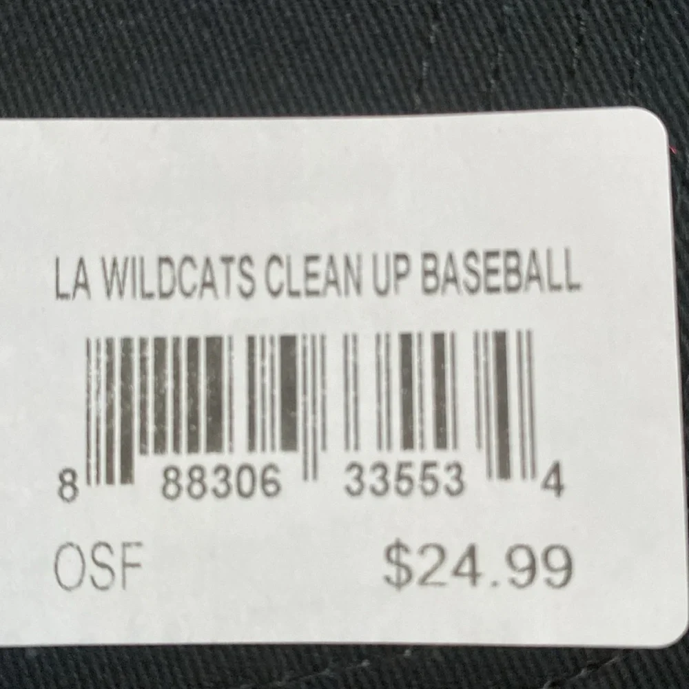 LA Cap Embroidered Black 47 Cleanup Adjustable Wildcats